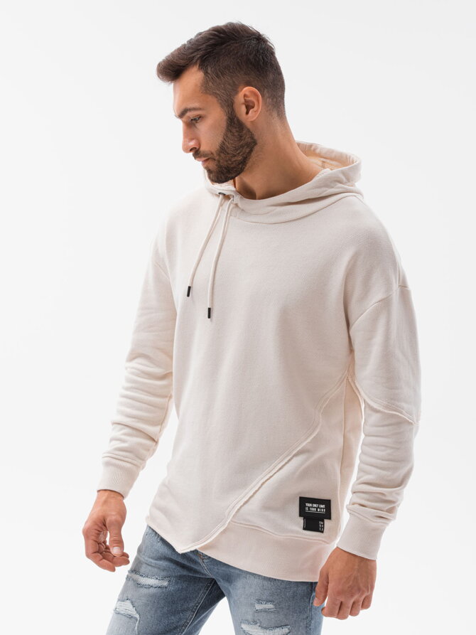 Men's hooded sweatshirt B1187 - white