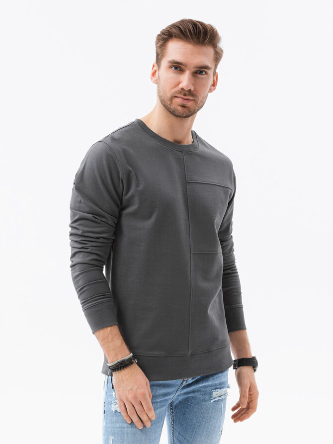 Men's sweatshirt - dark grey B1278
