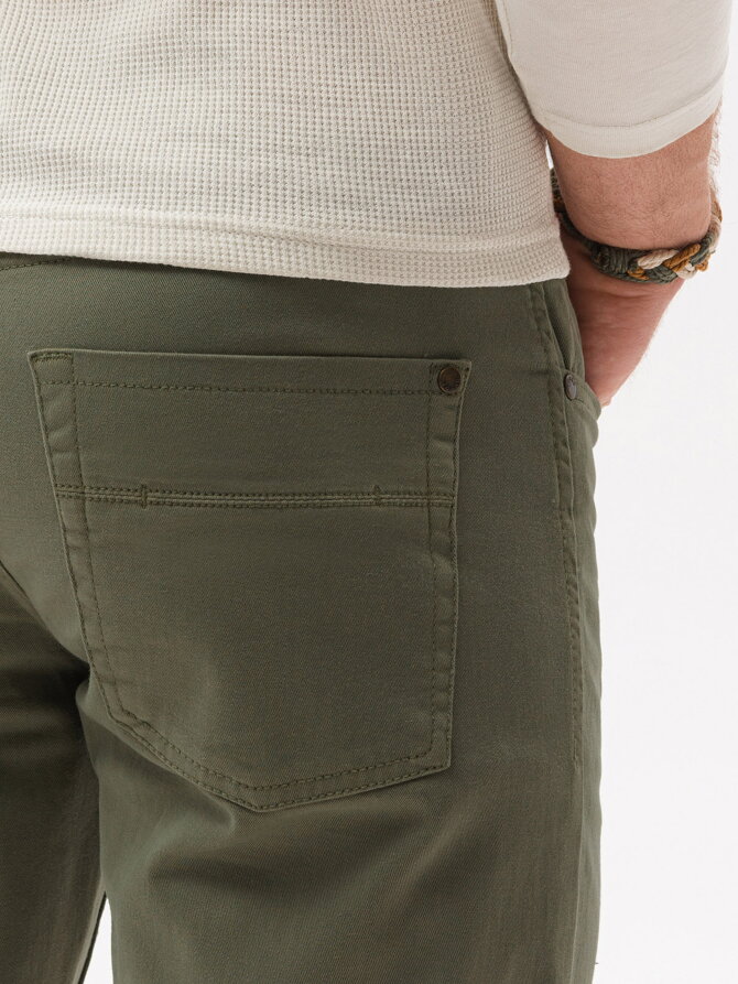 Men's pants chinos P1059 - olive