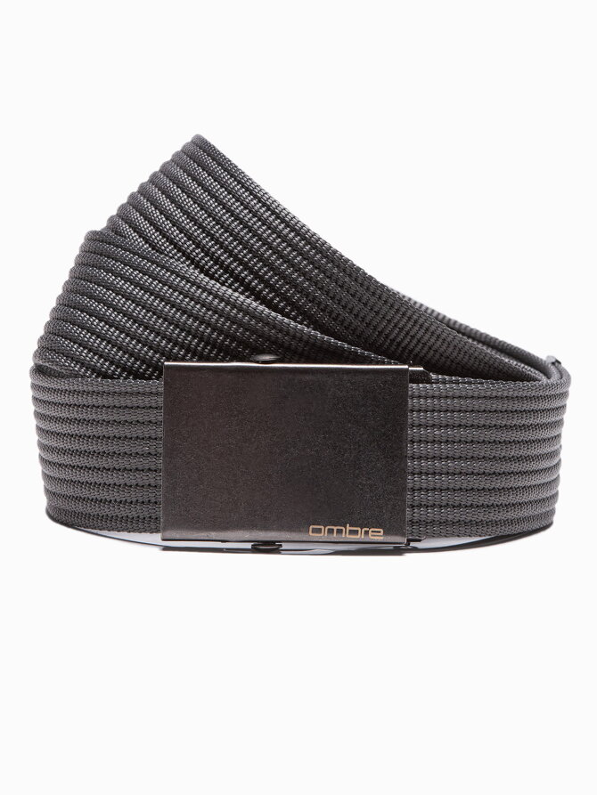 Men's sackcloth belt A376 - dark grey
