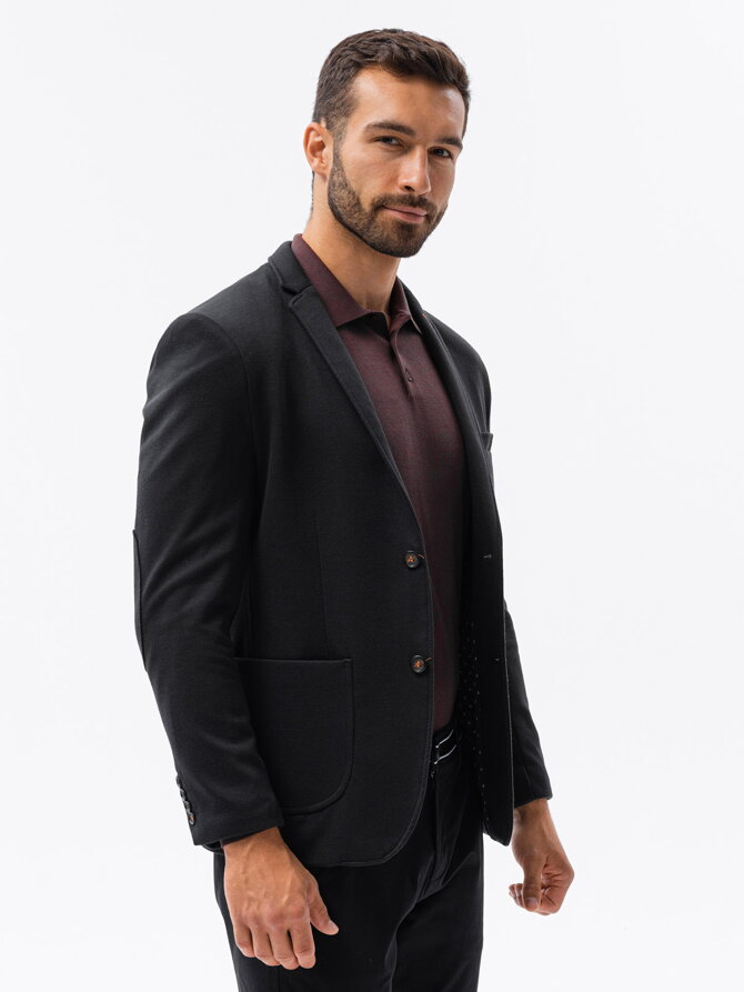 Casual men's blazer M80 - black
