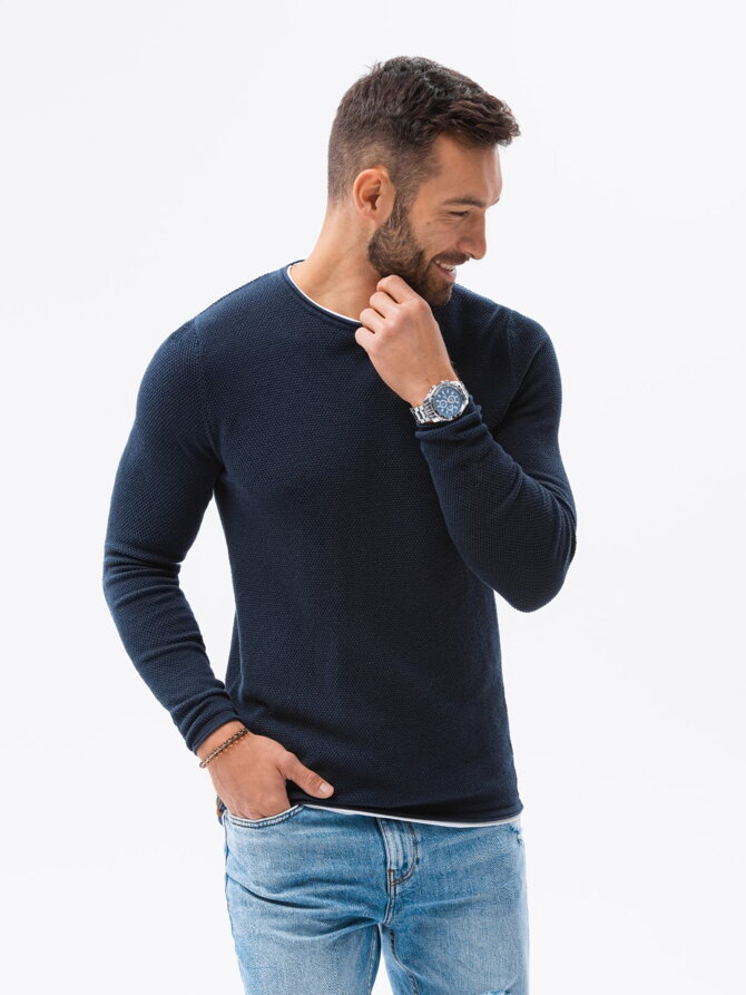 Men's sweater E121 - navy
