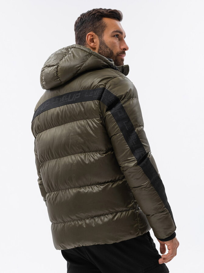 Men's winter jacket C503 - olive