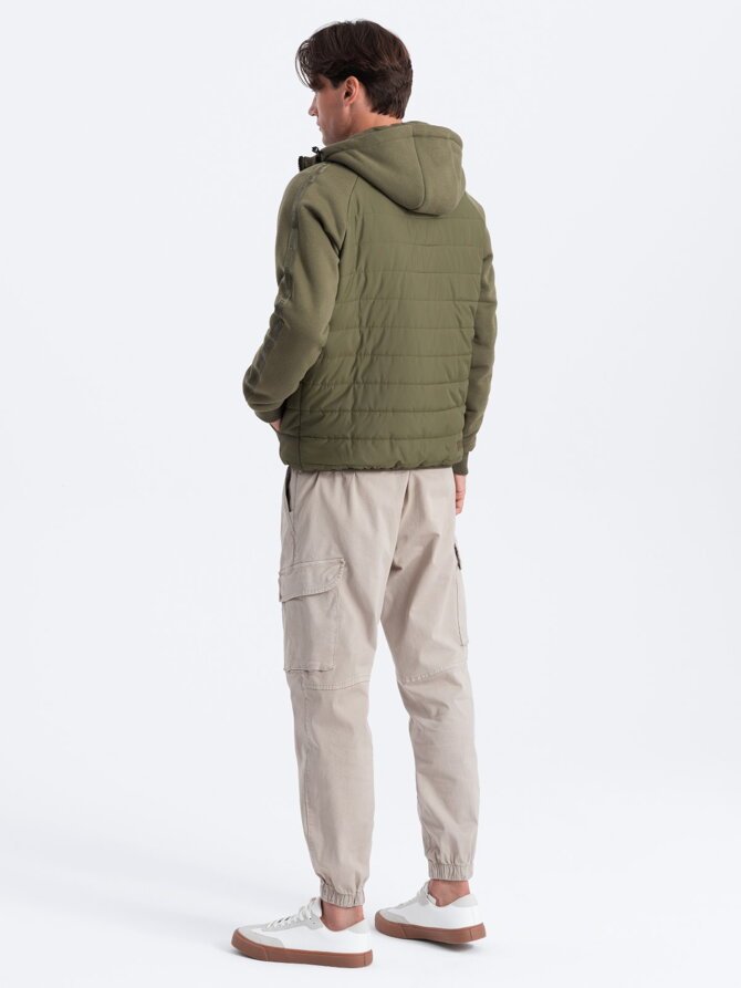 Men's mid-season jacket - olive C601