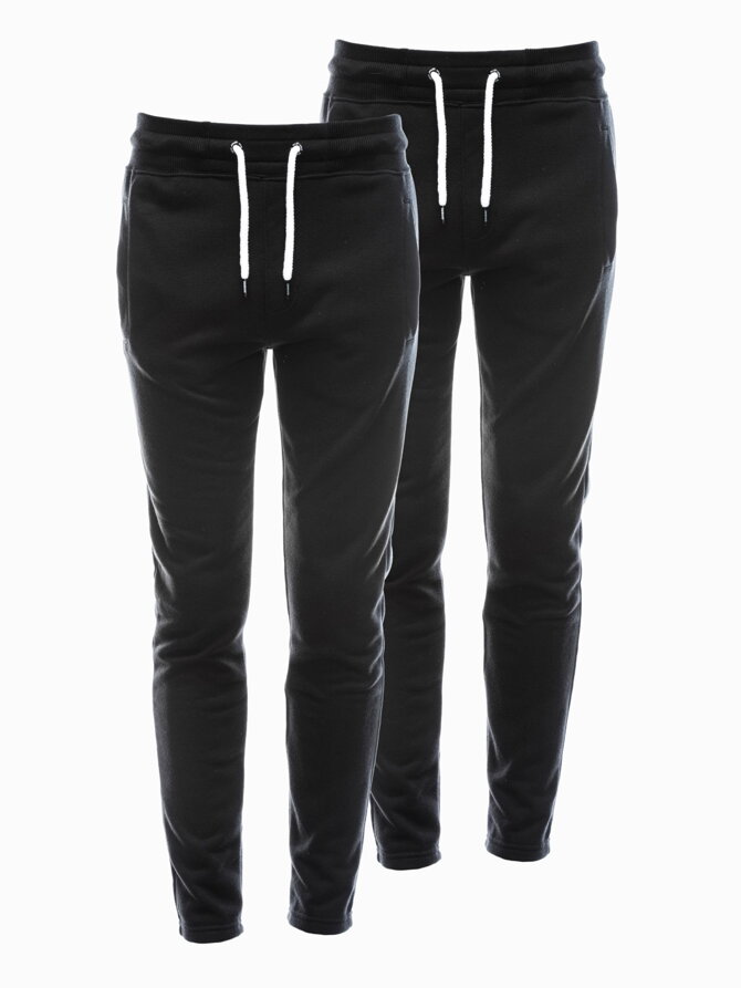 Men's sweatpants - black 2-pack Z38 V5