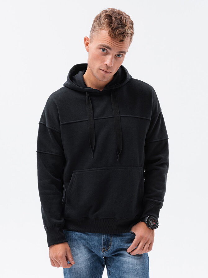 Men's hooded sweatshirt B1078 - black
