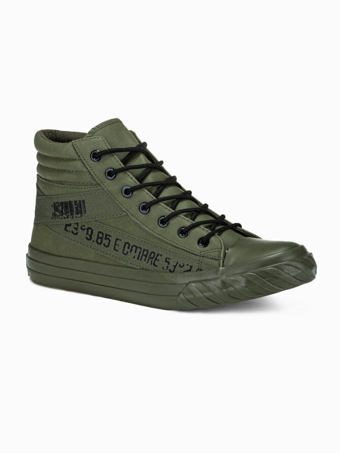 Men's ankle shoes T357 - khaki
