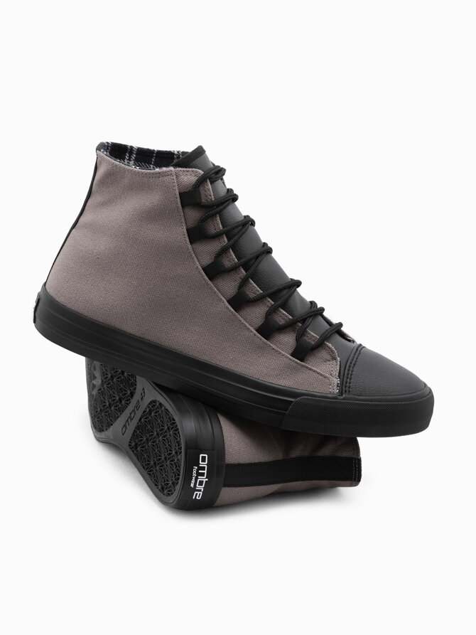 Men's casual sneakers - grey T378