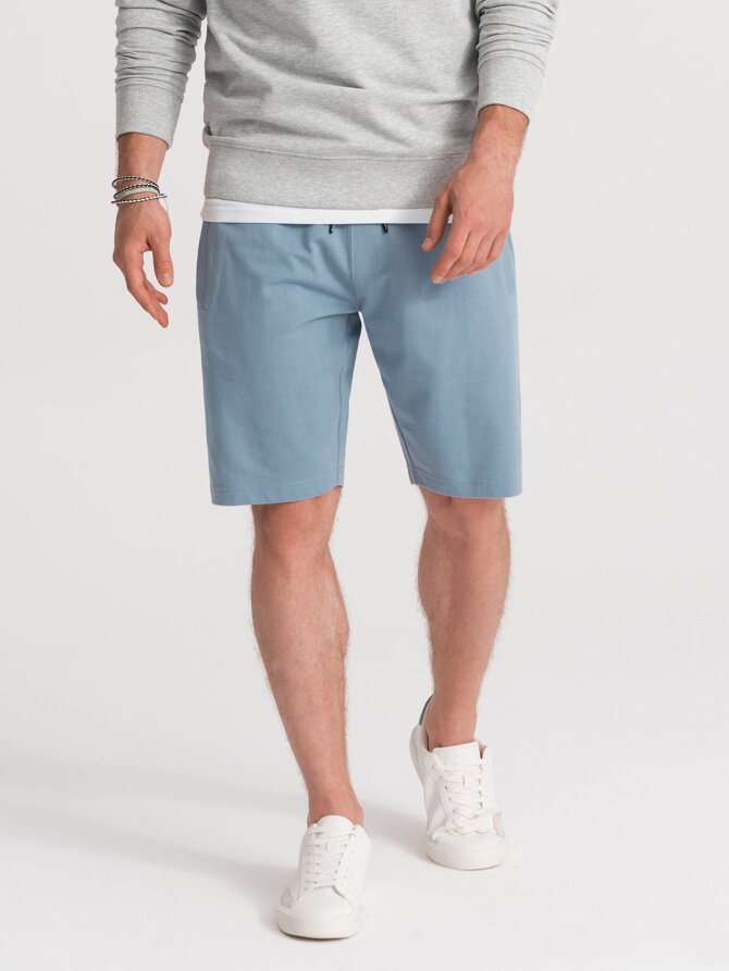 Men's sweatshorts W291 - light blue