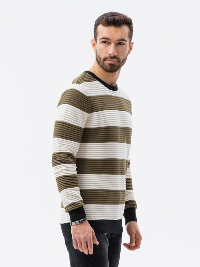Men's sweater E189 - olive