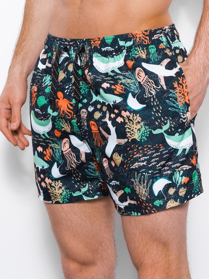 Men's swimming shorts W318 - dark green