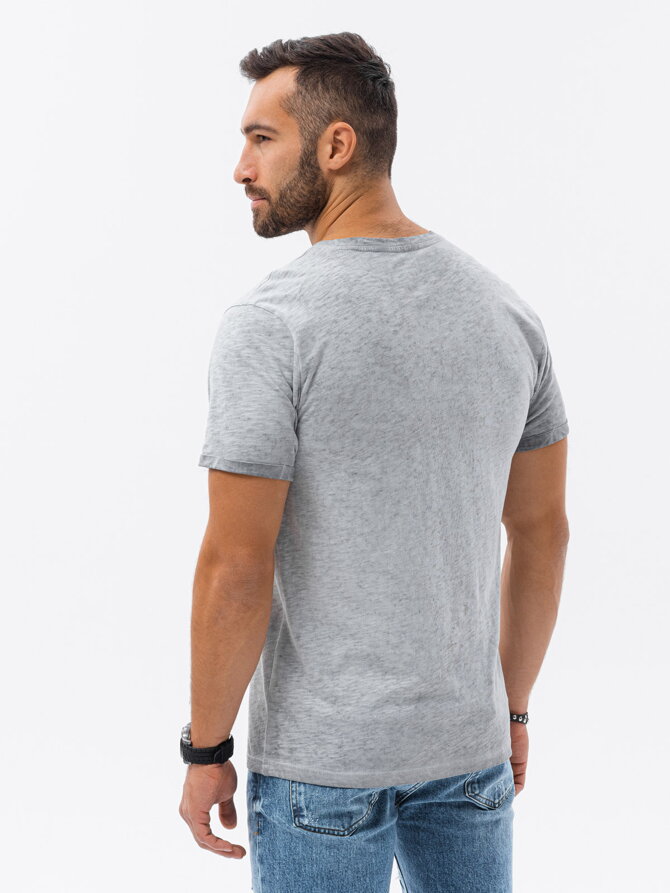Men's plain t-shirt S1388 - grey
