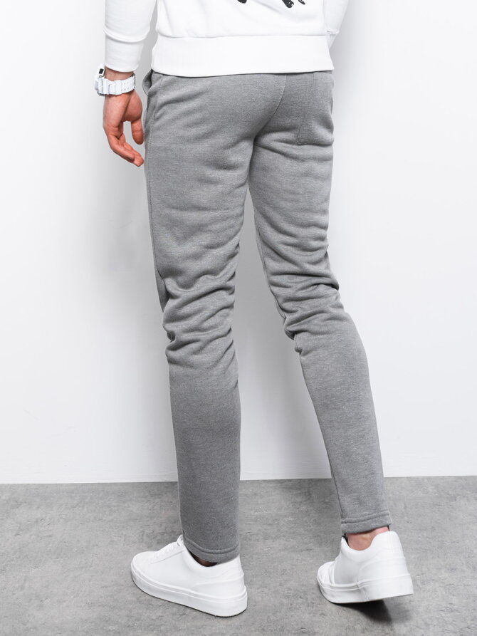 Men's sweatpants P866 - grey/melange