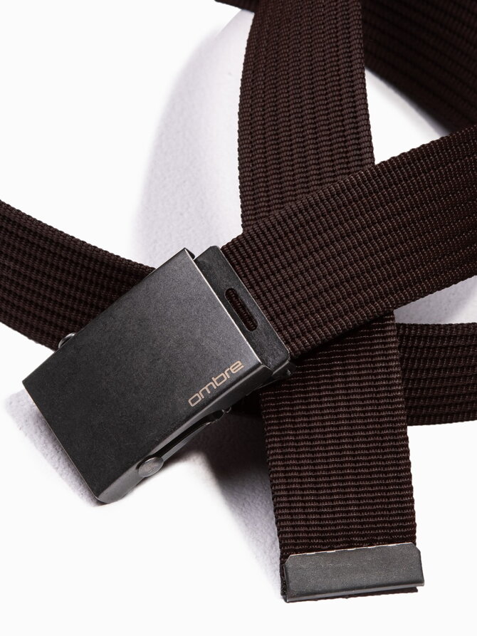 Men's sackcloth belt A376 - brown
