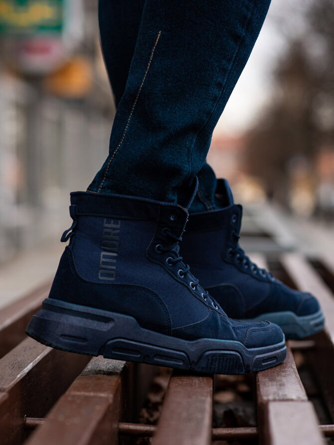Men's casual sneakers T348 - navy