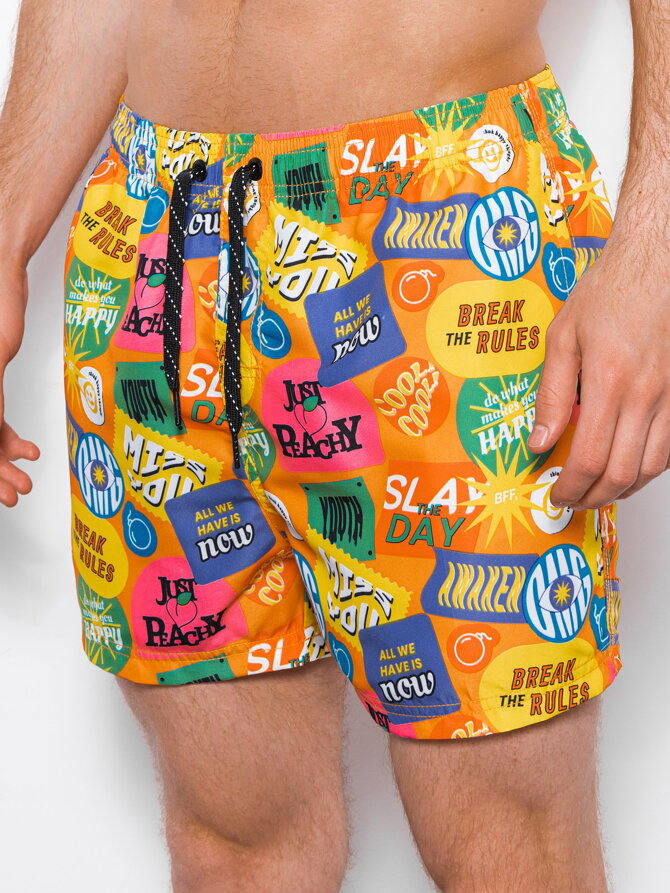 Men's swimming shorts W318 - orange