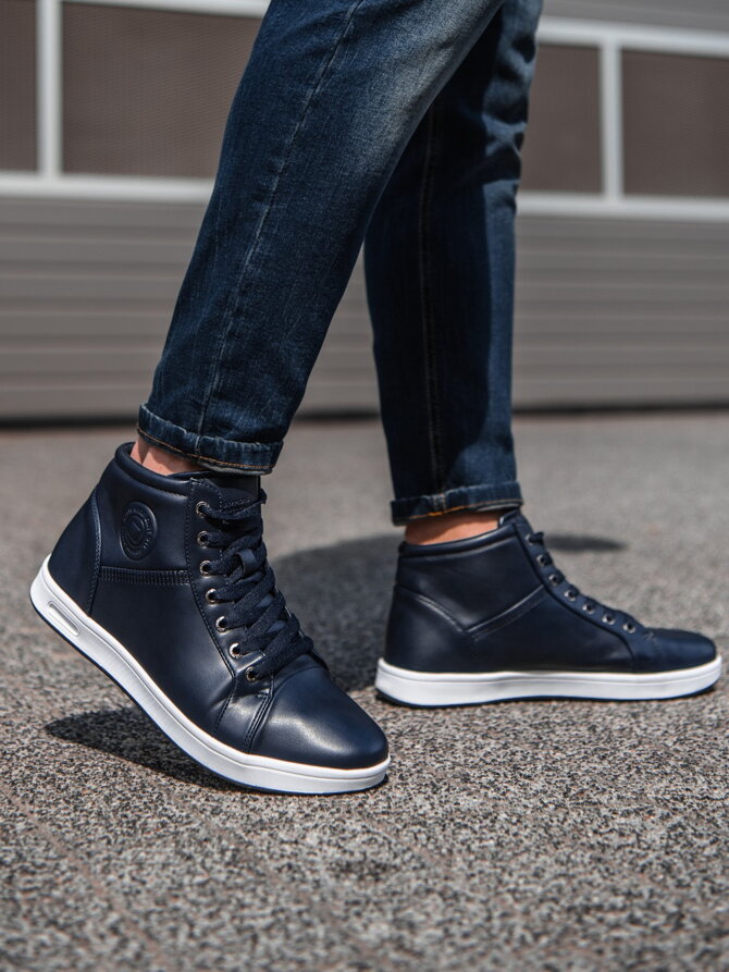 Men's ankle shoes T328 - navy