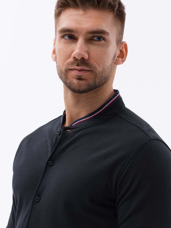 Men's shirt with long sleeves K542 - black