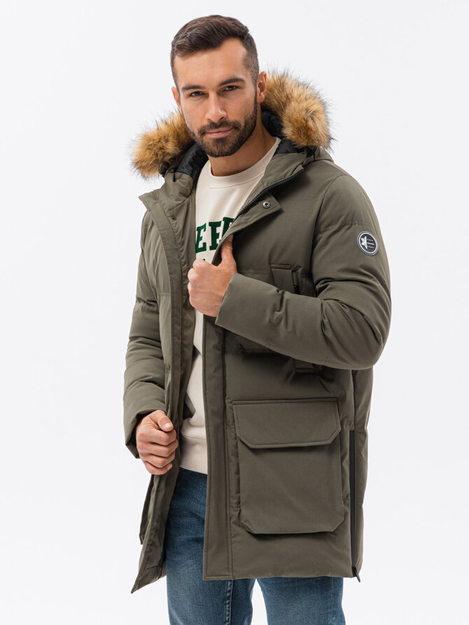 Men's winter jacket - V4 khaki C554