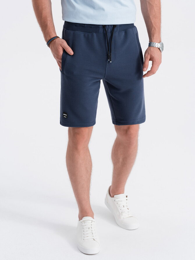Men's sweatshorts W294 - dark blue