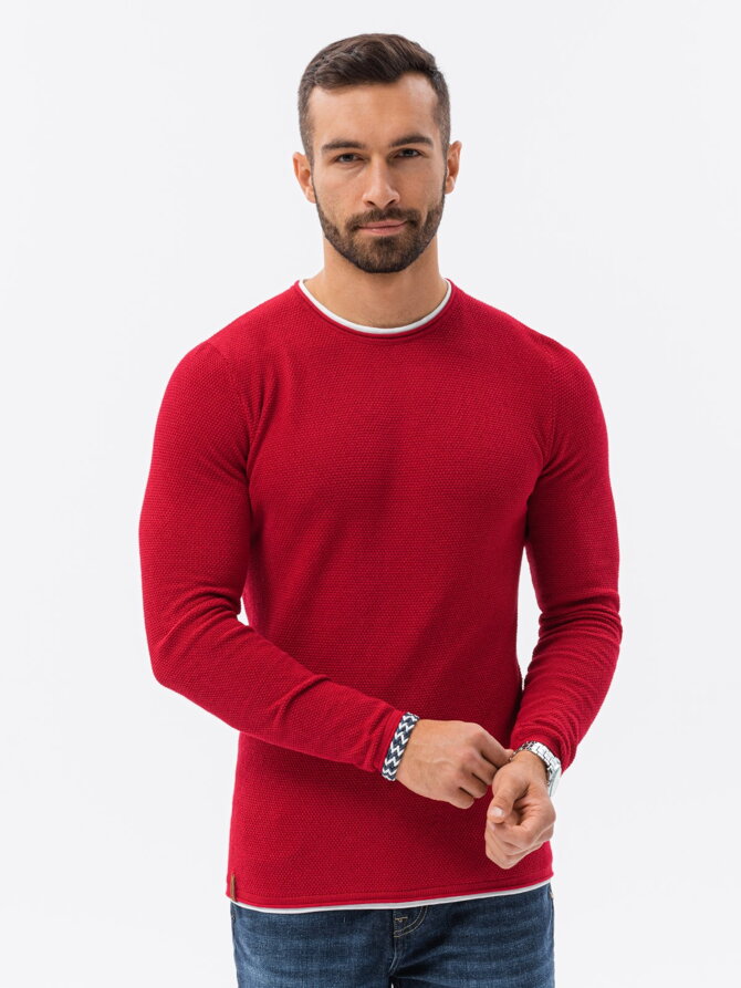 Men's sweater E121 - red