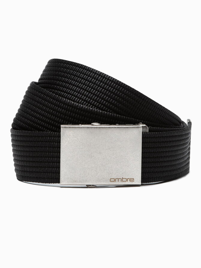 Men's sackcloth belt A029 - black